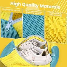 1 Pcs Shoe Washing Bags, Shoe Wash Bag with Zipper, Reusable Shoe Wash Bag, Sneaker Mesh Washing Bag for Shoes, Sneakers, Sneakers, Tennis Shoes, Slippers / Shoe Laundry Bag For Washer And Dryer. Our Shoe Washing Machine Bag Deeply Cleans While (SLHT)
